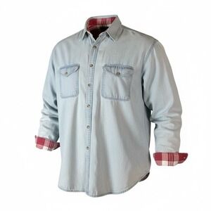 Men's Coleman Outdoors Button Down Long Sleeve Blue Size Extra Large